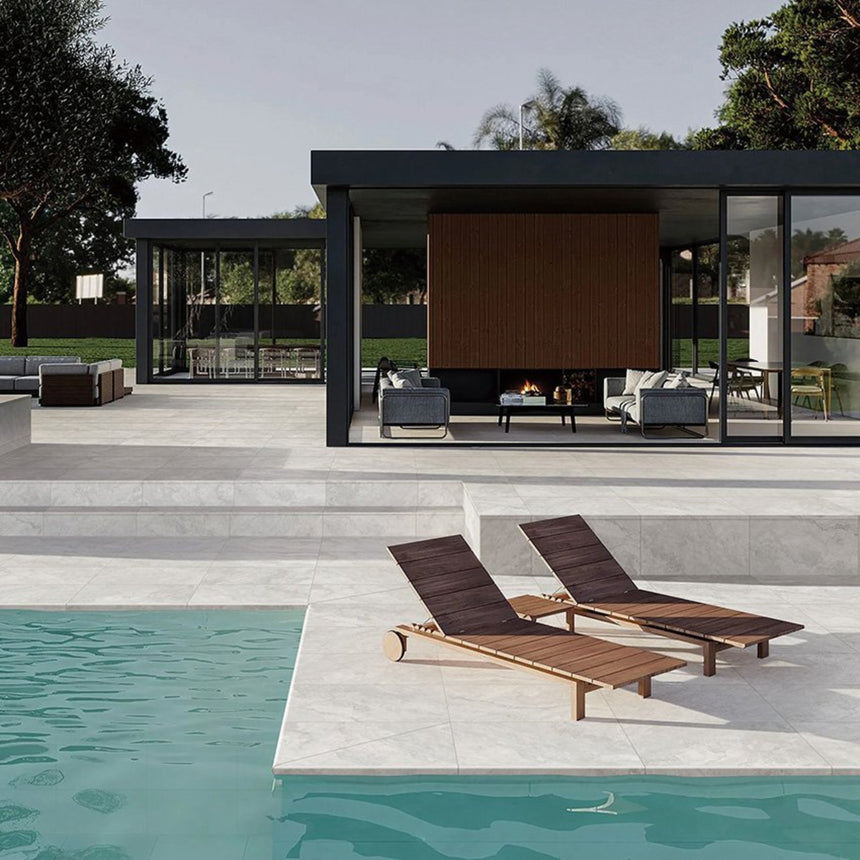 Baroque 400x600 Pencil Edge Bullnose Light Grey