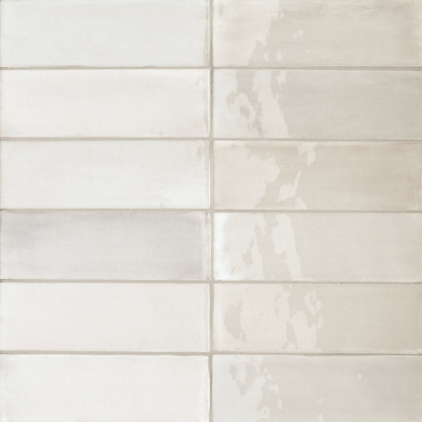 T-Brick Seashell Gloss 52x160mm Handmade Look Ceramic Subway Tile