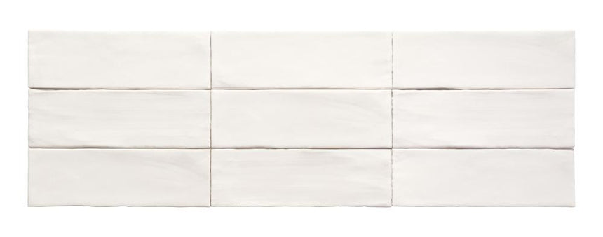 Tabarca Blanco Matt 75x230mm Handmade Look White Matt Subway Tile