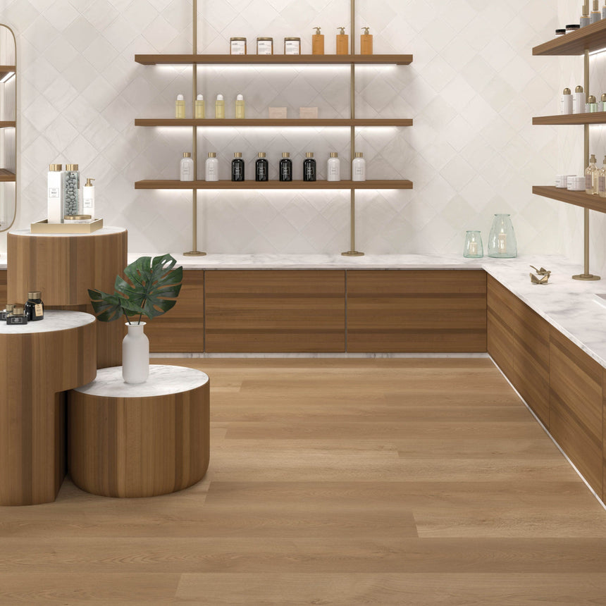 Tabarca Blanco Matt 150x150mm Large Square Handmade Look White Matt Tile