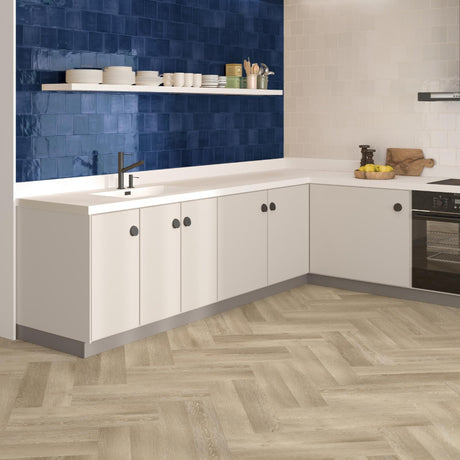 Tabarca Marino Gloss 150x150mm Large Square Handmade Look Navy Blue Tile