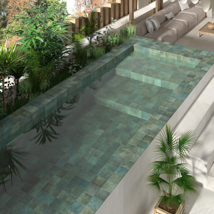 Tahiti 147x147 Anti-Slip Matte Emerald