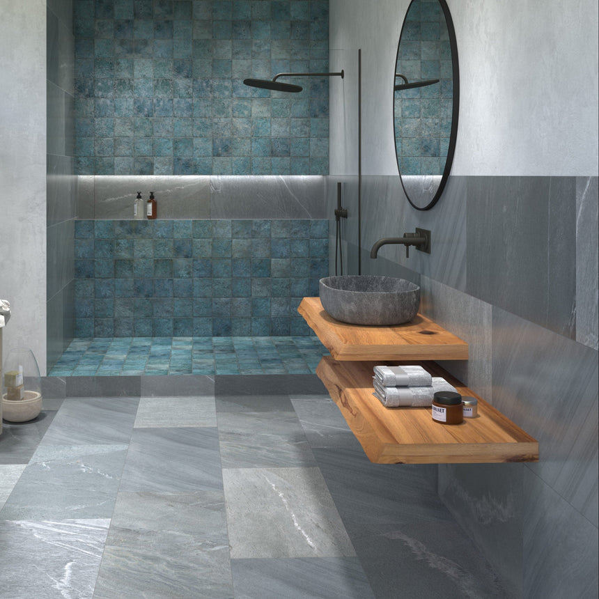 Tahiti 147x147 Gloss Turquoise