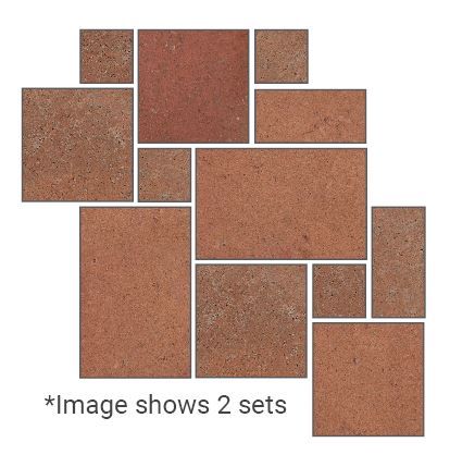 Terra Bruciata Matt French Pattern Terracotta Look Porcelain Tile