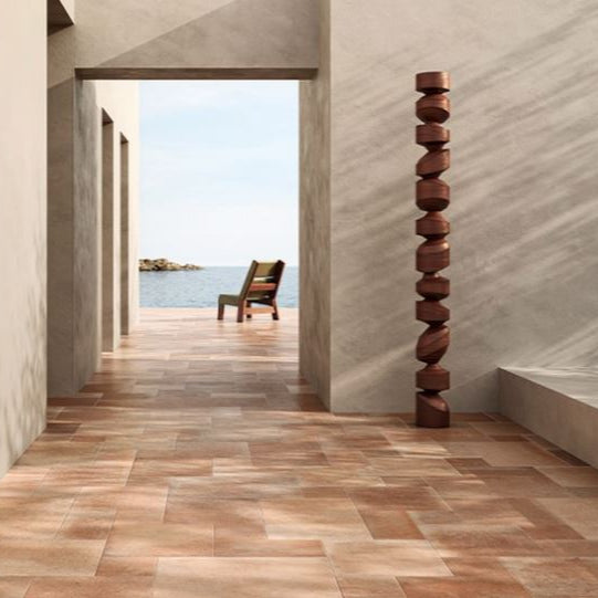Terra Dolce External French Pattern Terracotta Look Porcelain Tile