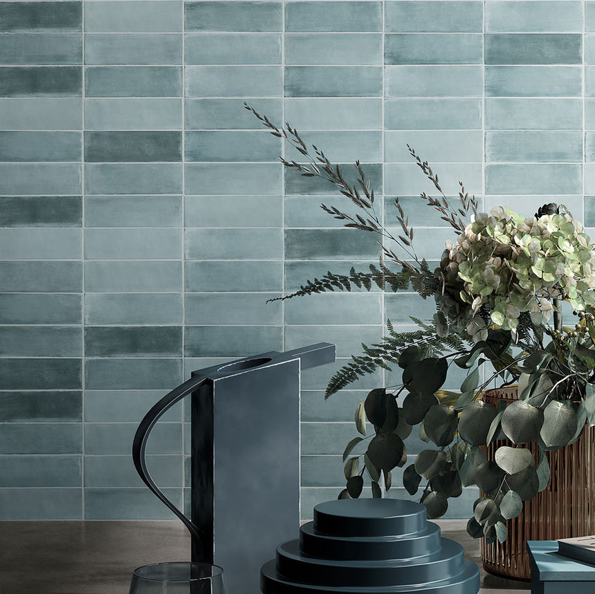 Tint Water Matt 52x160mm Handmade Look Ceramic Subway Tile