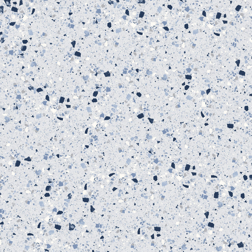 Venice Blue 600x600mm Matt Terrazzo Look Tile