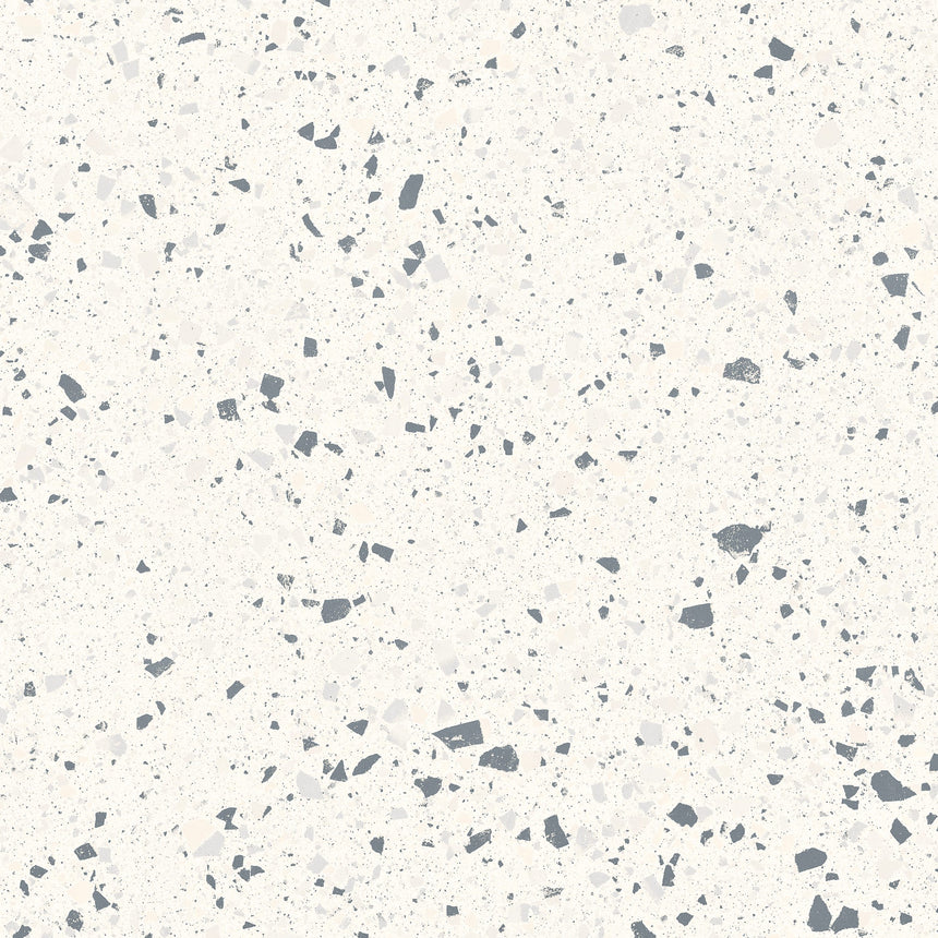 Venice White 600x600mm Matt Terrazzo Look Tile