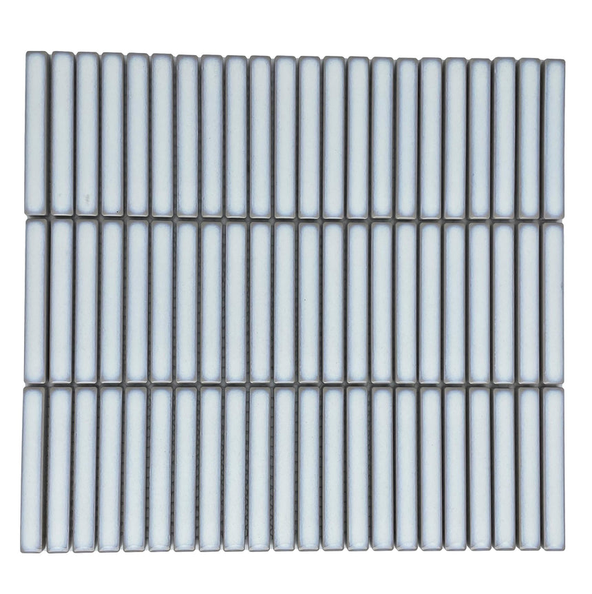 Vintage Stack Snow Kit Kat Mosaic Tile Gloss 284x296mm