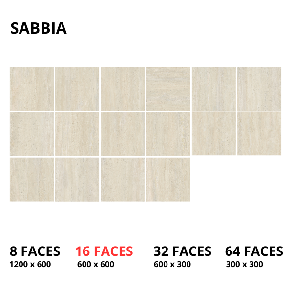 Avoca 600x600 Grip Sabbia Vein Cut Travertine Look Tile