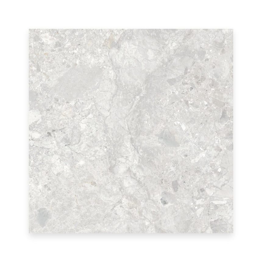 Matera Cielo stone look tile design face, 600x600mm