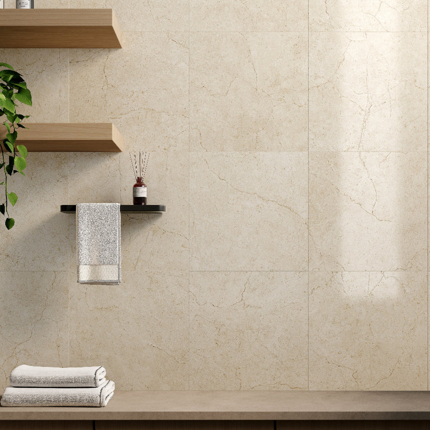 Crema Marfil 300x300 Silktec Ivory Marble Look Tile