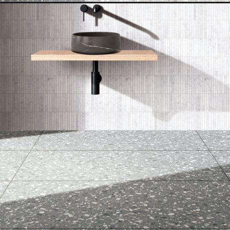 Agglo Rialto 600x1200mm Matt Terrazzo Look Tile