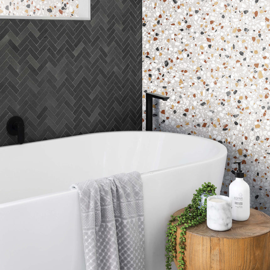 Agglo Murano 600x600mm Matt Terrazzo Look Tile