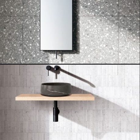 Agglo Rialto 600x600mm Matt Terrazzo Look Tile