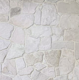 Aspen White Loose Natural Stone Organic Free Form Wall Cladding