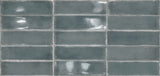 Atlantique Bleu Gloss 69x240mm Handmade Look Blue Subway Tile