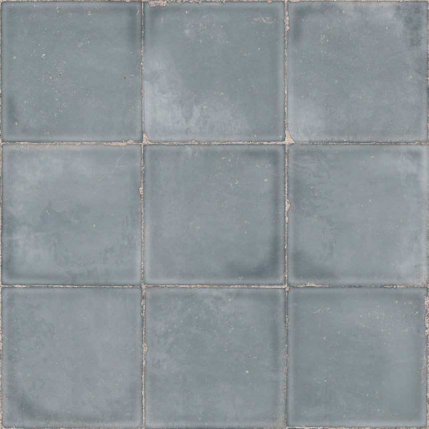 Atlantique Bleu Matt 200x200mm Handmade Look Blue Large Square Tile