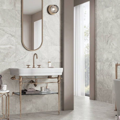 Baroque 300x300 SurfaceTec Light Grey