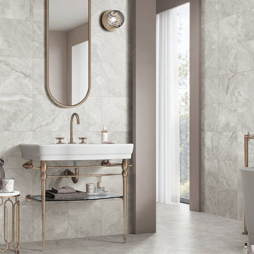 Baroque 300x300 SurfaceTec Light Grey