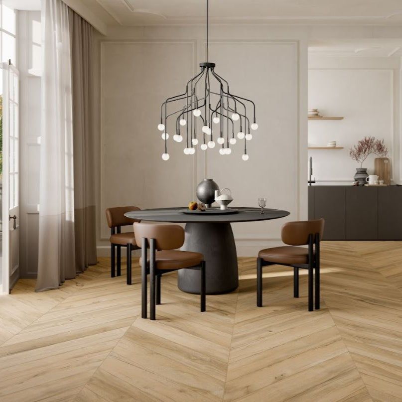 Bona Chevron XL Honey 850x150mm Timber Look Tile