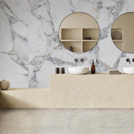 Wonderland Bright Precious 1200x1200mm Marble Look Tile