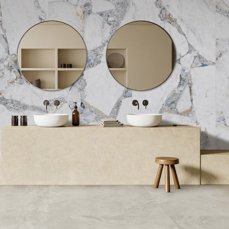 Wonderland Bright Precious 600x600mm Marble Look Tile