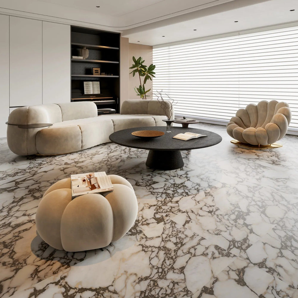 Calacatta Viola Marble Look 3D Textured 600x1200mm Porcelain Wall & Floor Tile