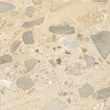Ciottoli Sassi Beige Lappato Rectified 604x604mm Italian Stone Look Porcelain Tile