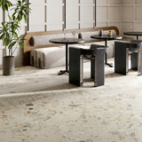Ciottoli Sassi Avorio Matt Rectified 604x604mm Italian Stone Look Porcelain Tile
