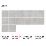 Concrete Rock Grey 600x600 Matt Concrete Look Tile