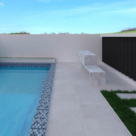 Concrete Rock White 600x600 External Paver Concrete Look Tile