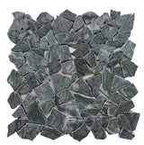Crazy Verde Tumbled 300x300mm Natural Marble Mosaic