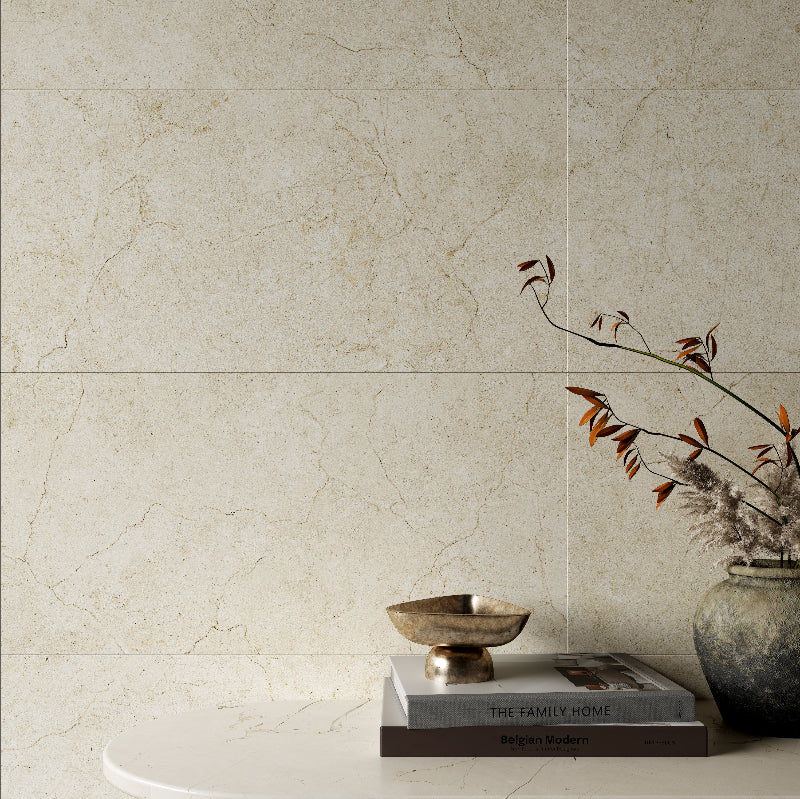 Crema Marfil 300x600 Matt Ivory Marble Look Tiles