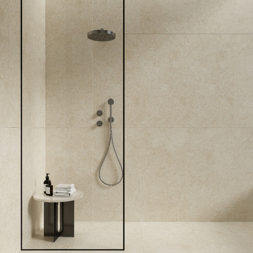 Crema Marfil 600x1200 Matt Ivory Marble Look Tile