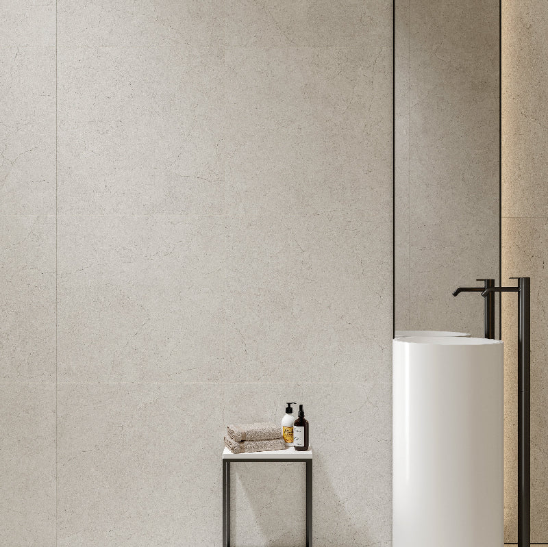 Crema Marfil 600x600 Matt Bianco Marble Look Tile