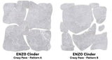 Enzo Cinder SurfaceTec® Set Crazy Paver Anti-Slip Stone Look Porcelain Tile