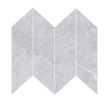 Enzo Cinder SurfaceTec® Chevron 260.6x73mm Anti-Slip Stone Look Porcelain Tile