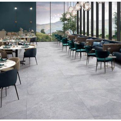 Enzo Cinder Matte 900x900mm Anti-slip Stone Look Porcelain Tile