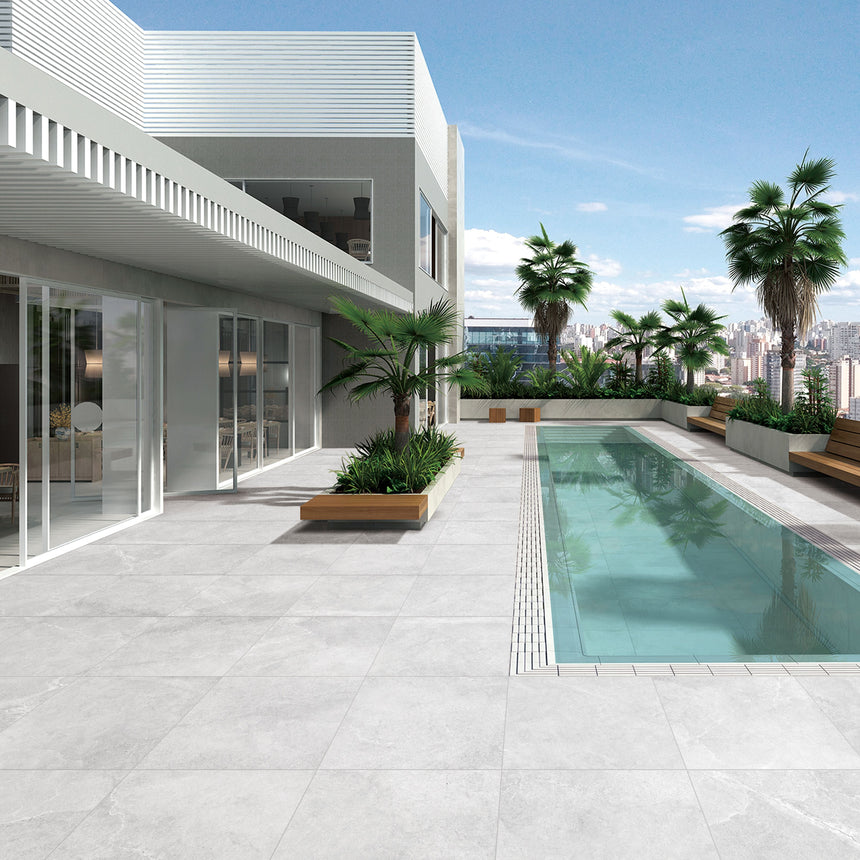 Enzo Moon Stone Look Porcelain Paver External 600x600mm
