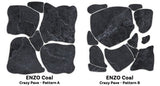 Enzo Coal SurfaceTec® Set Crazy Pave Anti-Slip Stone Look Porcelain Tile