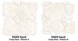 Enzo Sand SurfaceTec® Set Crazy Pave Anti-Slip Stone Look Porcelain Tile