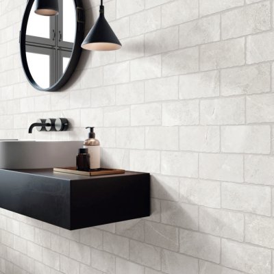 Capri Glacier Subway Tumbled Edge Tile 100x200