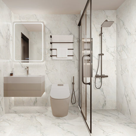 Kaolin Calacatta 600x1200 Nuvola Silktec