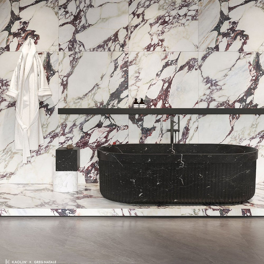 Kaolin x Greg Natale 600x1200 Calacatta Viola Silktec