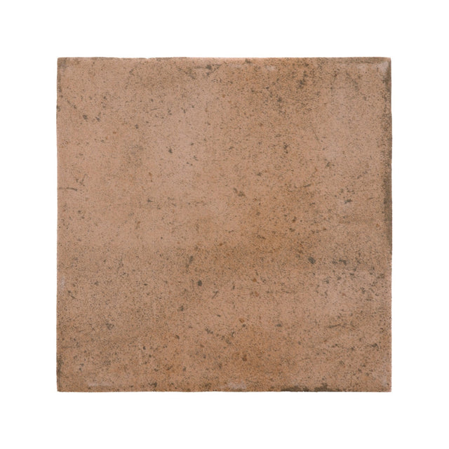 Majorca Cotto Matt porcelain 100x100mm square tile, full tile on white background