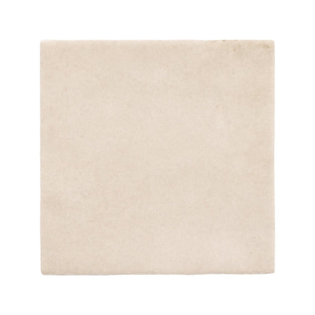 Majorca Off White Matt porcelain 100x100mm square tile, full tile on white background