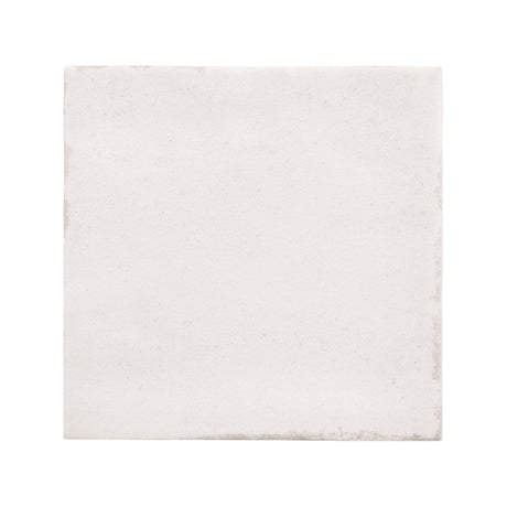 Majorca White Matt porcelain 100x100mm square tile, full tile on white background