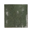 Majorca Green Gloss porcelain 100x100mm square tile, full tile on white background