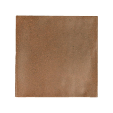 Majorca Mattone Matt porcelain 100x100mm square tile, full tile on white background